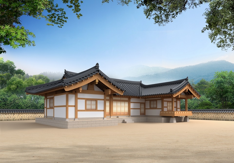 경북형 한옥 표준설계 투시도 36평형