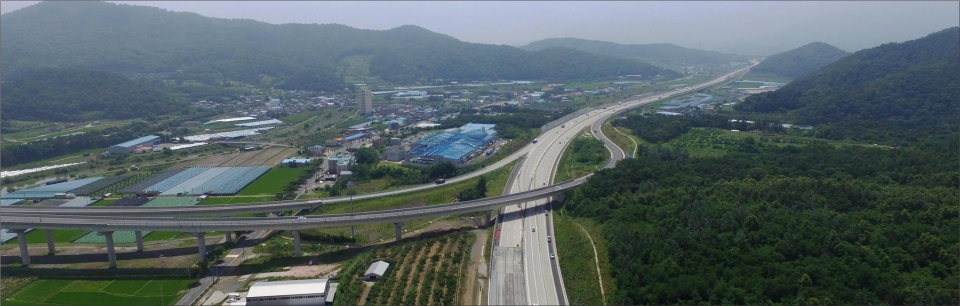 경부고속도로 언양-영천간 확장 개통(건천나들목)